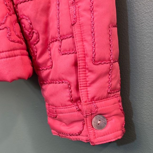 Ruby Rd. Bright Pink Puffer Jacket - Picture 6 of 7